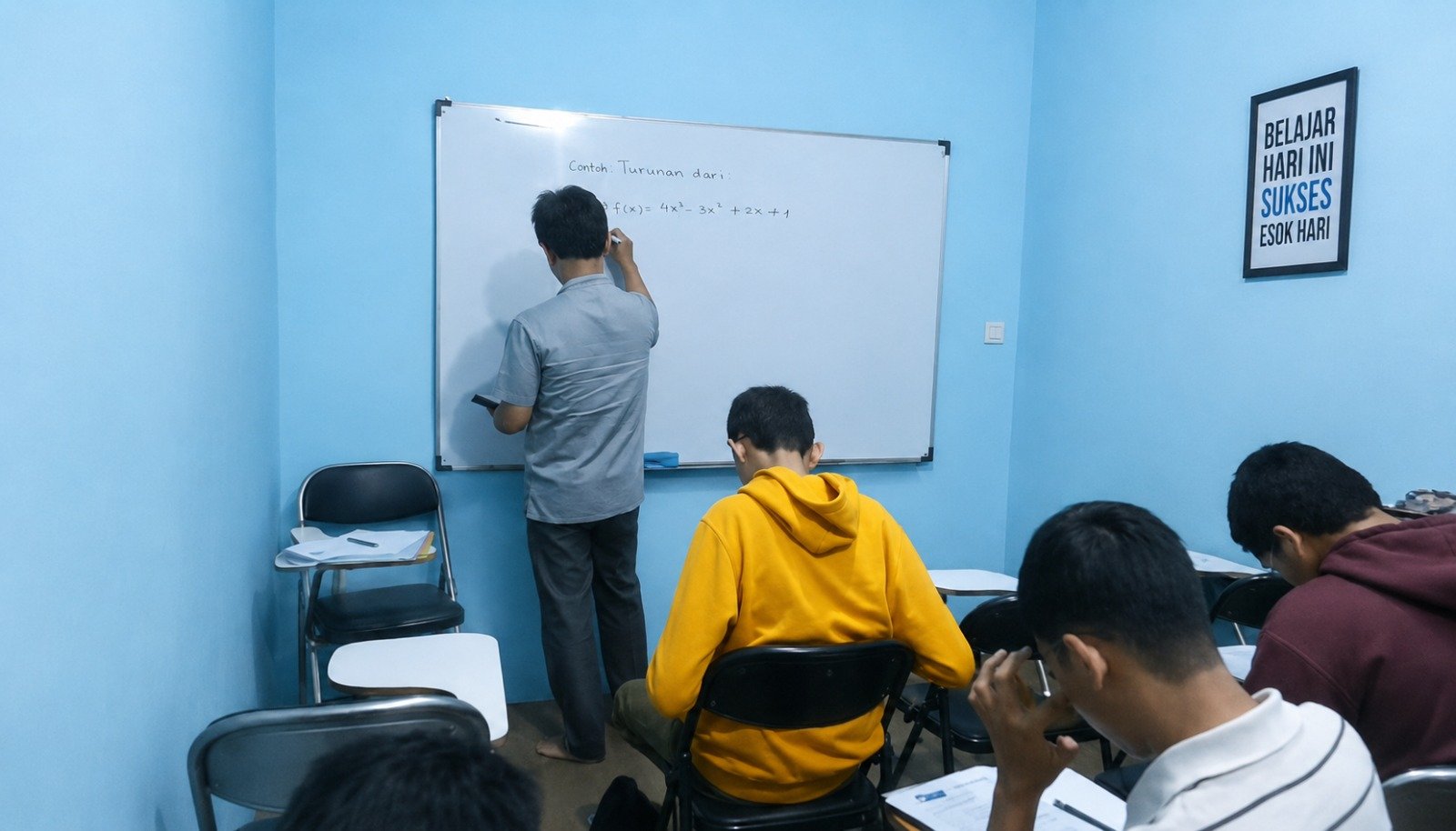 Suasana Belajar dengan Tutor Kak Lukman